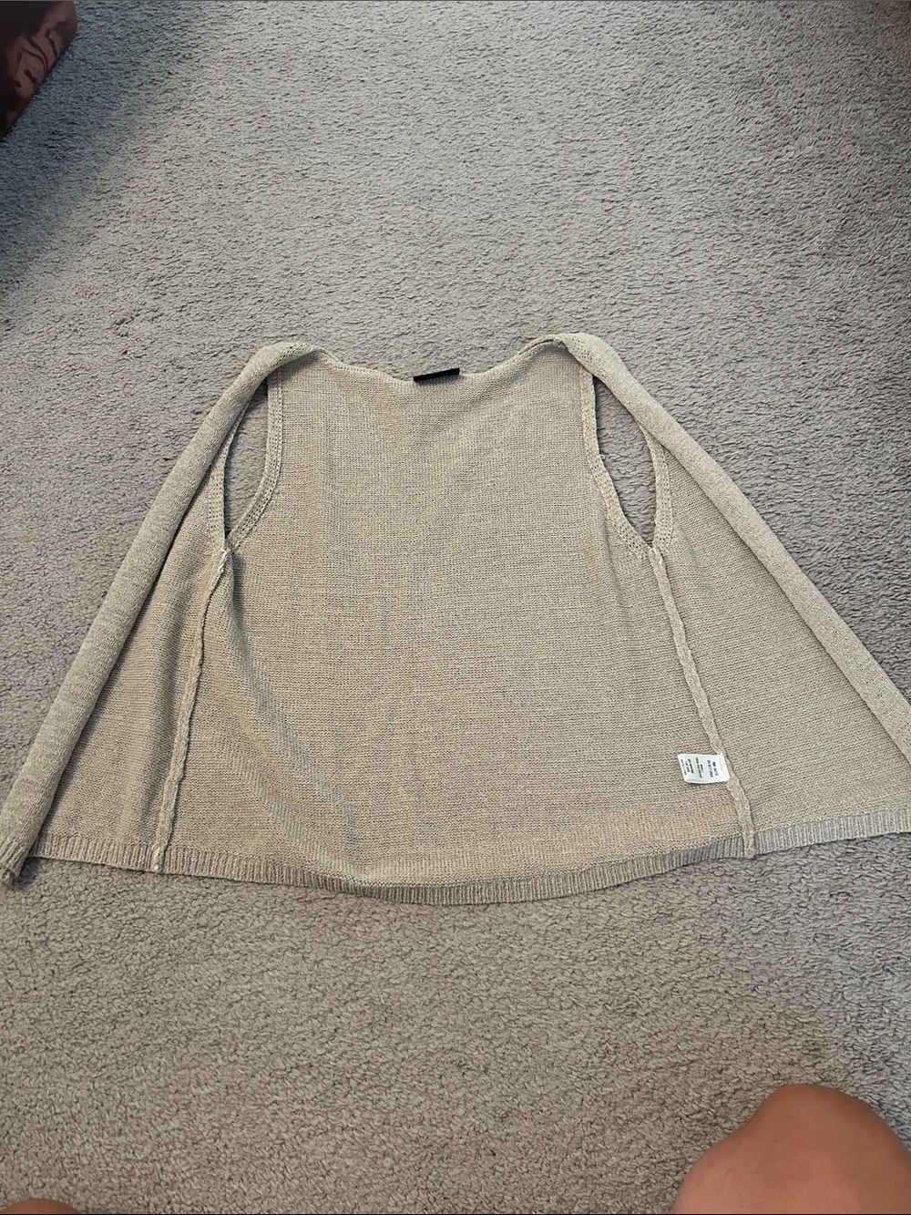 Vici, Women's Lightweight Crewneck Sweater - Beige